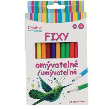CreaFun Fixy omyvatelné - 24 barev - neuveden
