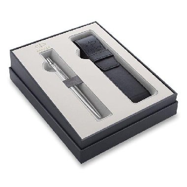 PARKER Kuličkové pero Jotter XL Monochrome St. Steel CT + pouzdro - neuveden