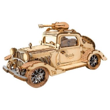 Puzzle 3D Historický automobil 164 dílků, dřevěné - neuveden
