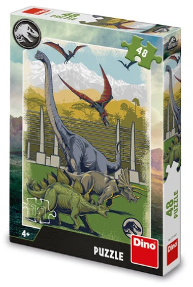 Puzzle Jurský svět 48 dílků - Dino Toys