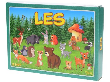 Společenská hra Les v krabičce - Mikrohračky