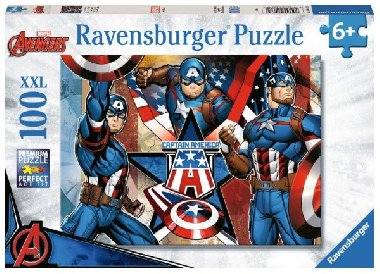 Puzzle Marvel: Kapitán Amerika 100 dílků - neuveden