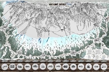 Stírací mapa Vysoké Tatry - zimní edice - neuveden