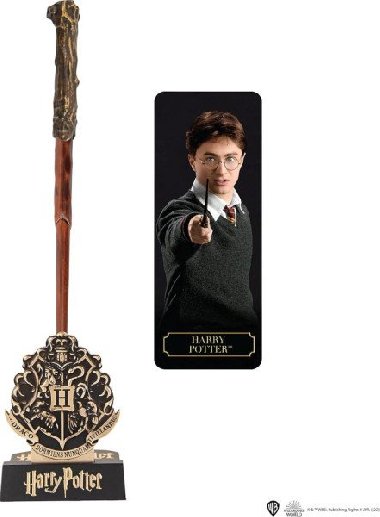 Harry Potter Propiska ve tvaru hůlky s podstavcem - Harry Potter - neuveden