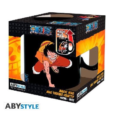 One Piece Hrnek měnící 460 ml - Luffy & Ace - neuveden