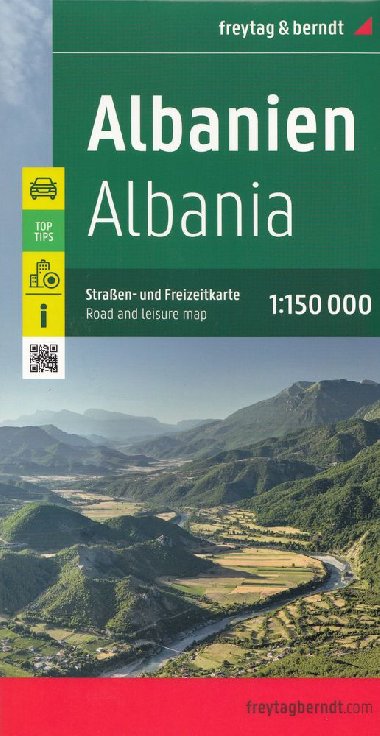 Albánie mapa 1:150 000 (Freytag a Berndt) - Freytag a Berndt