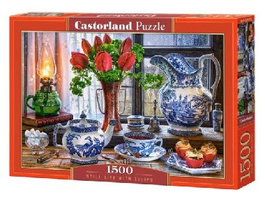 Castorland Puzzle - Zátiší s tulipány 1500 dílkú - neuveden
