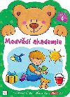Medvědí akademie 4 - Vzdělávací knížka s nálepkami pro tříleté děti - Aksjomat