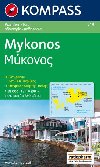 Mykonos mapa Kompass 1:35 000 slo 249 - Kompass