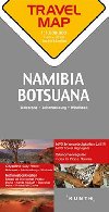 Namibie / Botswana  1:1,5M  TravelMap KUNTH - neuveden