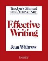 Effective Writing: Teachers Manual - Withrow Jean