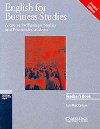 English for Business Studies: Teachers Book - Mackenzie Ian