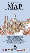 A USEFUL MAP - Praktick mapa centra Prahy s 69 ilustracemi historickch pamtek (modr) - Daniel Pinta; Alois Kesla