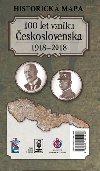Historick mapa 100 let vzniku eskoslovenska 1918 - 2018 - CBS
