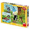 Krtek a kalhotky: puzzle 3x55 dlk - Dino Toys