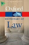 Oxford Dictionary of Law 8th Edition Reissue - Law Jonathan
