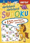 Sudoku pro děti + 150 samolepek / Sudoku pre deti + 150 samolepiek - žlutý sešit / žľtý zošit - Infoa