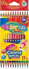 Colorino Pastelky trojhrann oboustrann 24 barev - Office Line