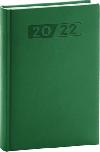 Diář 2022: Aprint - zelený/denní, 15 x 21 cm - Presco