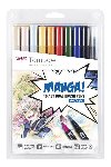 Tombow Sada oboustrannch fix ABT Dual Brush Pen - Manga Shonen 10 ks - neuveden