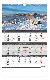Kalendář nástěnný 2023 - Hory, tříměsíční - Helma