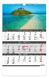 Kalendář nástěnný 2023 - Pobřeží, tříměsíční - Helma