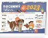 Kalendář 2023 Rodinný plánovací, týdenní s háčkem, 30 × 21 cm - Presco Group