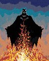 Malování podle čísel 40 x 50 cm Batman - v plamenech - neuveden