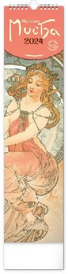 Kalend 2024 nstnn: Alfons Mucha, 12  48 cm - Presco