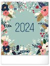 Kalendář 2024 nástěnný: Květy, 30 × 34 cm - Presco