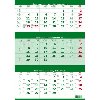 Kalendář nástěnný 2024 - Tříměsíční zelený - Helma