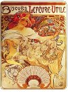 Cedule Alfons Mucha Biscuits 30 x 40 cm - Alfons Mucha
