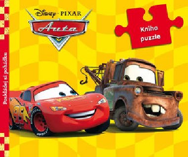 Auta - 9 dílná kniha puzzle - Walt Disney