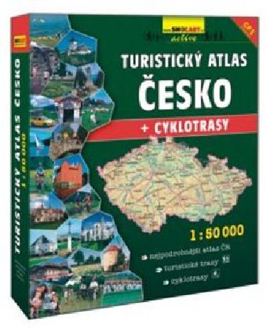 Turistický atlas Česko + cyklotrasy 1:50 000 - ShoCart
