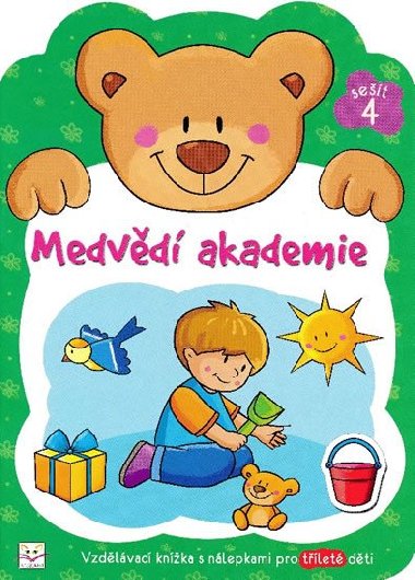 Medvd akademie 4 - Vzdlvac knka s nlepkami pro tlet dti - Aksjomat