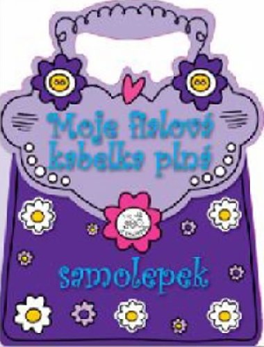Moje fialov kabelka pln samolepek - 