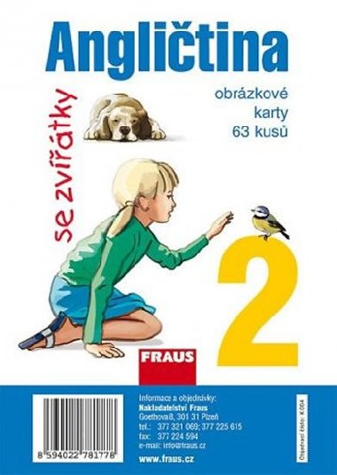 Anglitina se zvtky 2 - obrzkov karty - 