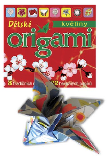 Květiny dětské origami - 