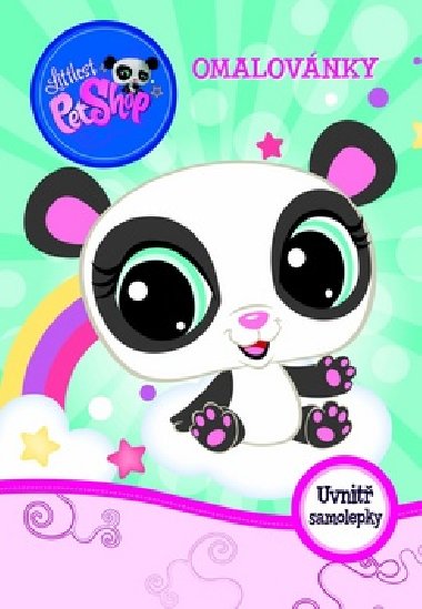 Littlest pet shop - omalovnky se samolepkami - 