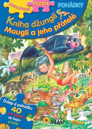 Samolepkov puzzle kniha dungl - 