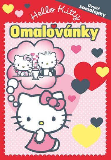 Hello kitty - omalovnka se samolepkami - 
