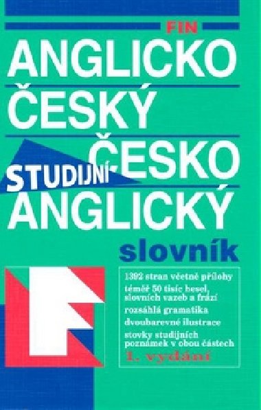 Anglicko esk esko anglick slovnk Studijn FIN - Bruce Collyah