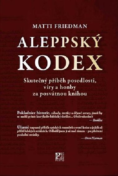 Aleppsk kodex - Matti Friedman