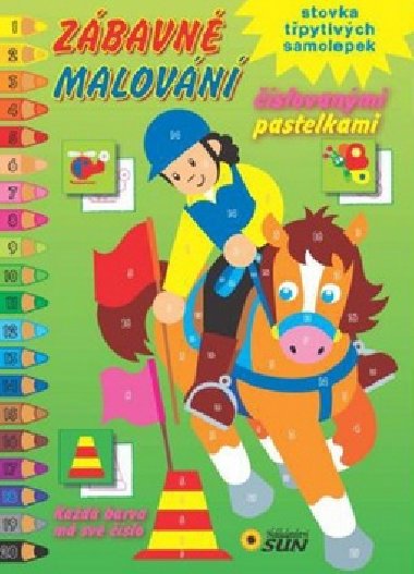 Zbavn malovn slovanmi pastelkami (zelen) - 