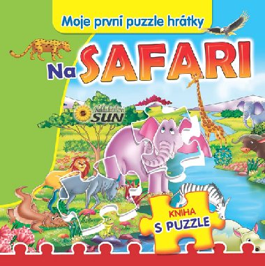 Na safari - moje prvn puzzle hrtky - 