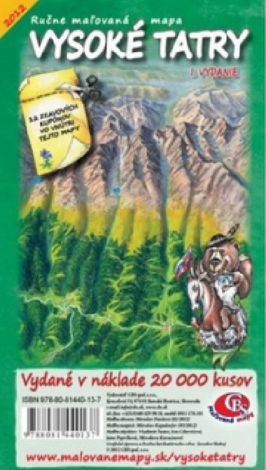 Vysok Tatry - Rune maovan mapa - Cbs