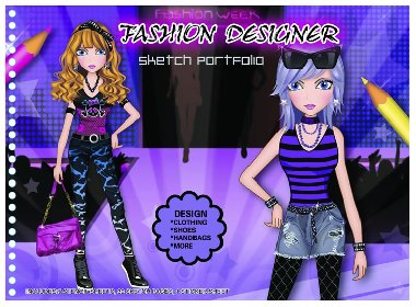 Fashion Girl kreativn skick - Mdn nvrhy (fialov) - 