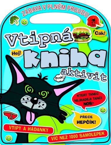 Vtipn kniha aktivit - Vtipy a hdanky + vc ne 1000 samolepek - Svojtka
