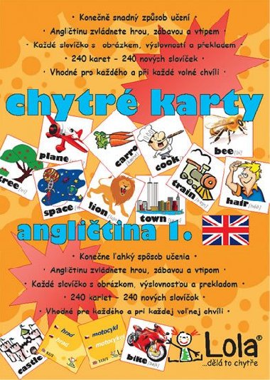 Chytr karty - Anglitina slovka 1 - Chytr Lola