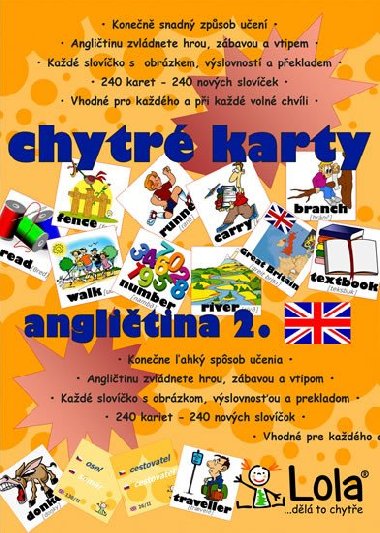 Chytré karty - Angličtina slovíčka 2 - Chytrá Lola